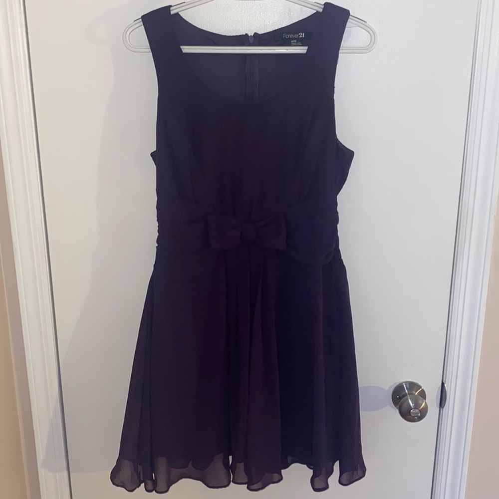 Deep purple party dress